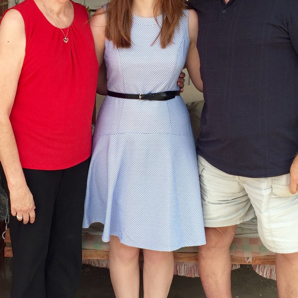 Tommy Hilfiger Patterned Blue Dress